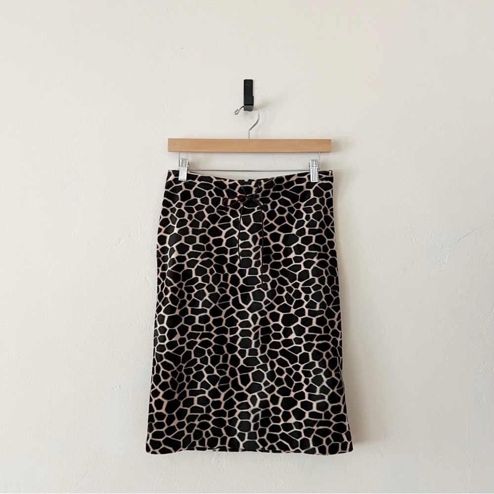 COLLECTORS Vintage Betsey Johnson Giraffe Print Skirt - Picture 3 of 12